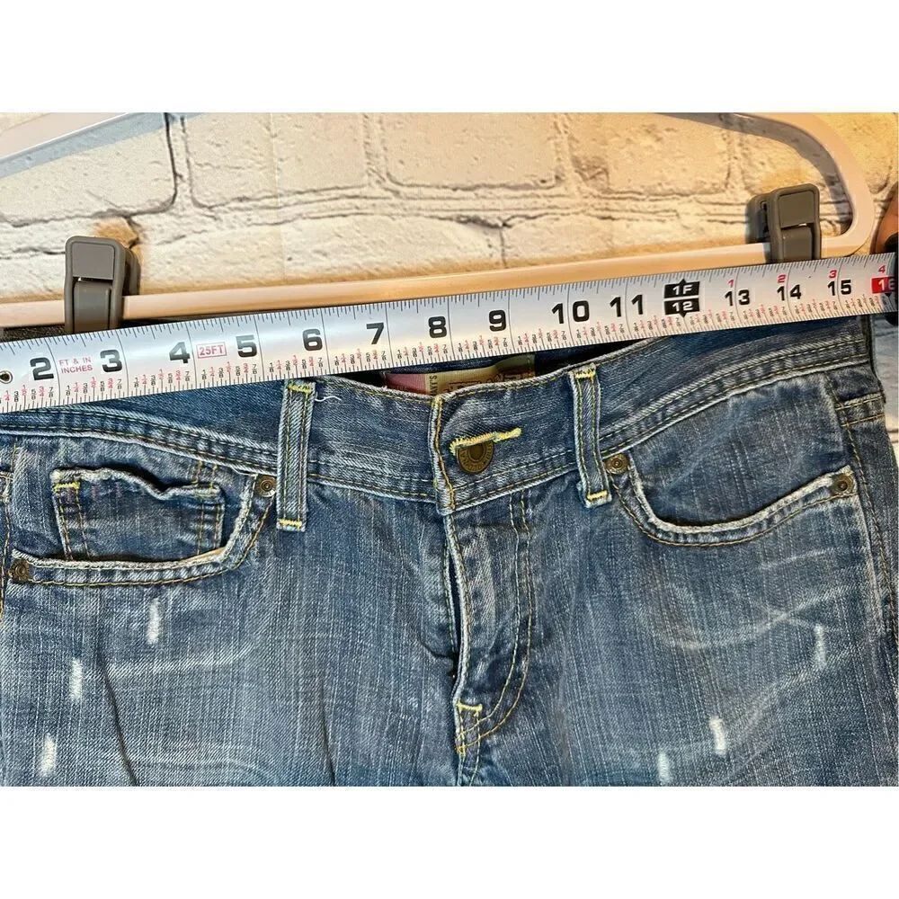 Old Navy Vintage Ultra Low Waist Capri Jeans 6 Regular - Picture 7 of 10